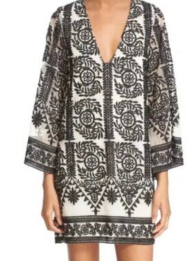 Alice & Olivia Katt Caftan Mini Dress